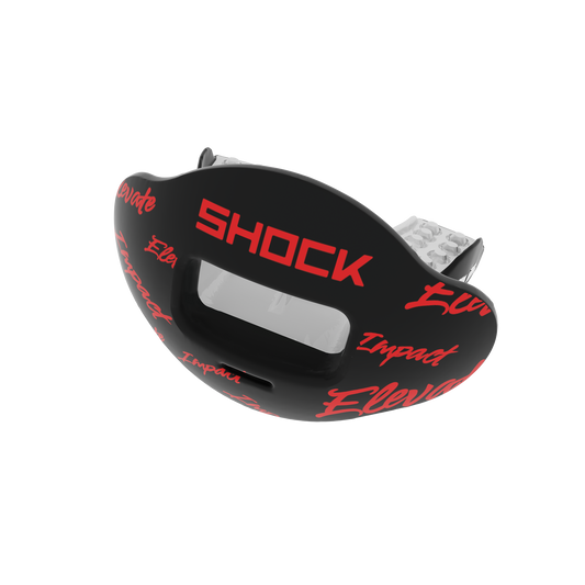 BLACK/RED "ELEVATE" MAX AIRFLOW MOUTHGUARD