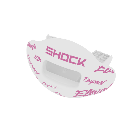 WHITE/PINK "ELEVATE" MAX AIRFLOW MOUTHGUARD